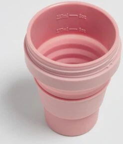 STOJO - Opvouwbare Beker - To Go - Roze - 237ml (8oz) - Herbruikbaar -Serviesselectie Winkel 1028x1200 4