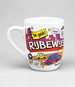 Paper Dreams Mok Cartoon-stijl Rijbewijs Keramiek 325ml Rood/wit -Serviesselectie Winkel 1034x1200 2