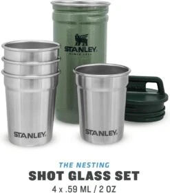 Stanley The Nesting Shot Glass Set - Hammertone Green -Serviesselectie Winkel 1054x1200