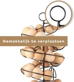 Eiermand – Eierrek – Eierhouder – Eieren – Zwart - Pasen - Tot 40 Eieren - 360° - BAULK® -Serviesselectie Winkel 1077x1200