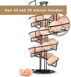 Eiermand – Eierrek – Eierhouder – Eieren – 360° - Zwart - Pasen - 39 Eieren - BAULK® -Serviesselectie Winkel 1094x1200