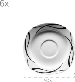 Merkloos 30-delige Combiset Voor 6 Personen 12 Merkloos 30-delige Combiset Voor 6 Personen -Serviesselectie Winkel 1098x1200