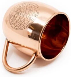 Koperen Beker Flower Of Life Geëtst (470 Ml) -Serviesselectie Winkel 1115x1200