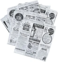 Rainbecom - 50 Stuks - 19 X 17 Cm - Hamburger Zakje Papier - Vetvrij Papier - Papieren Zak Voor Sandwiches - Krant -Serviesselectie Winkel 1119x1200 2