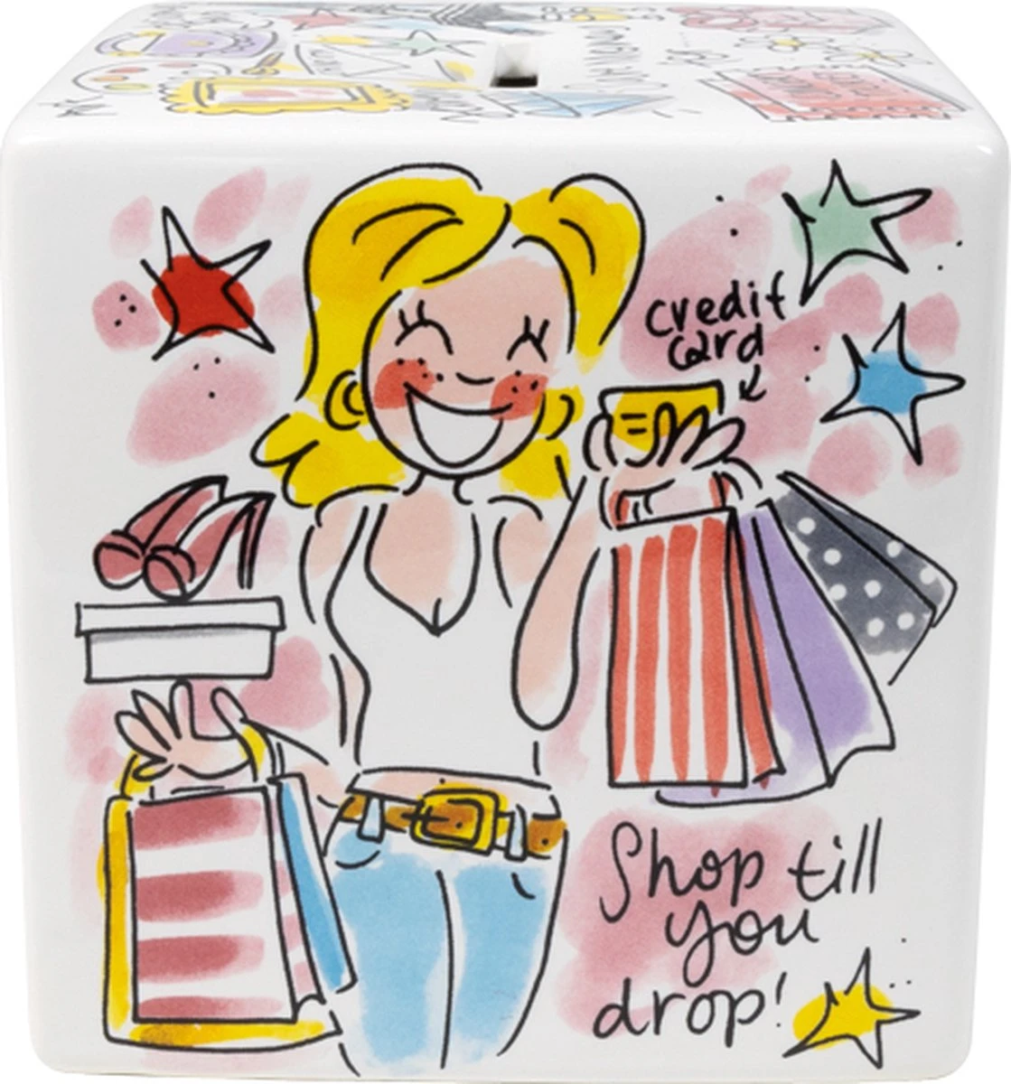 Blond Amsterdam, Even Bijkletsen: Spaarpot Vierkant 2 Blond Amsterdam, Even Bijkletsen: Spaarpot Vierkant - Afbeelding 2