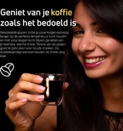 Dubbelwandige ESPRESSO Glazen Van Borosilicaat - Warme En Koude Dranken Kopjes - 70 ML - Set Van 6 -Serviesselectie Winkel 1122x1200 10