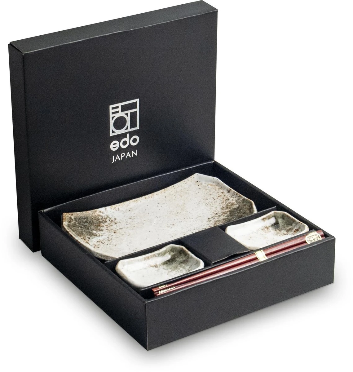 Edo Japan | HIKARI | Japanse Sushi Servies Set | 6-Delig | 2 Persoons | In Geschenkdoos 1 Edo Japan | HIKARI | Japanse Sushi Servies Set | 6-Delig | 2 Persoons | In Geschenkdoos