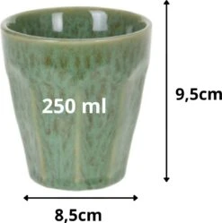 Orange85 Cappuccino Mokken - 4 Stuks - 250 Ml - Porselein - Hittebestendig - Keuken - Accessoires - Cappuccino Glazen - Cappuccino Kopjes - Latte Macchiato Glazen -Serviesselectie Winkel 1191x1200 1