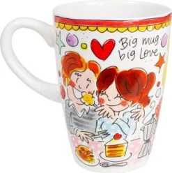 Blond Amsterdam Even Bijkletsen Beker XL 500 Ml - Rode Rand 7 Blond Amsterdam Even Bijkletsen Beker XL 500 Ml - Rode Rand -Serviesselectie Winkel 1195x1200 2