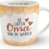 Enjoy Mok - De Liefste Oma Van De Wereld - Met Binnen Tekst - Koffie Mok - Beker - Moederdag - Liefde - Verjaardagscadeau