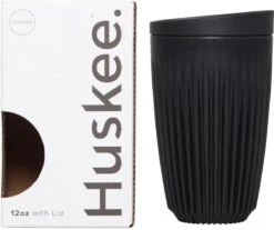 HuskeeCup & Deksel - Koffiebeker - Large - 12oz/36cl - Charcoal 9 HuskeeCup & Deksel - Koffiebeker - Large - 12oz/36cl - Charcoal -Serviesselectie Winkel 1200x1007