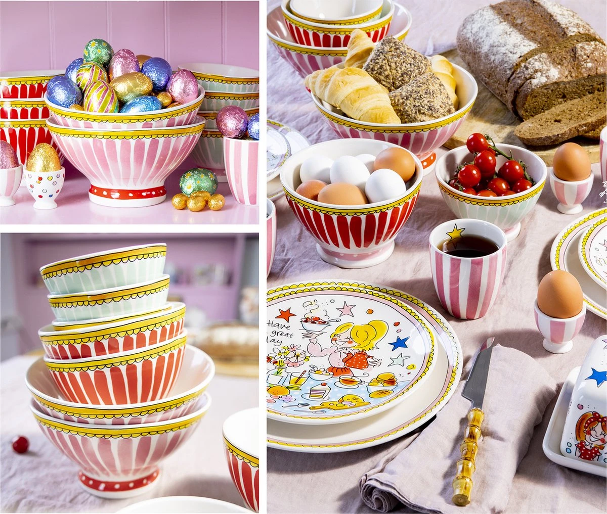 Blond Amsterdam, Even Bijkletsen Mini Mok Roze Streep Zonder Oor, 0,2L 3 Blond Amsterdam, Even Bijkletsen Mini Mok Roze Streep Zonder Oor, 0,2L - Afbeelding 3