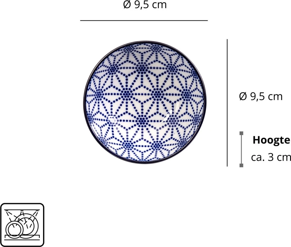Tokyo Design Studio Nippon Blue Sushiserviesset - Porselein - 6 Delig - 2 Persoons 7 Tokyo Design Studio Nippon Blue Sushiserviesset - Porselein - 6 Delig - 2 Persoons - Afbeelding 7
