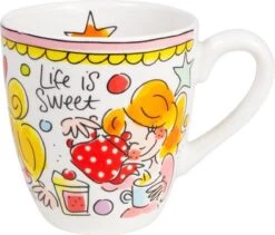 Blond Amsterdam Even Bijkletsen Mini Mok - Roze Rand -Serviesselectie Winkel 1200x1023 1