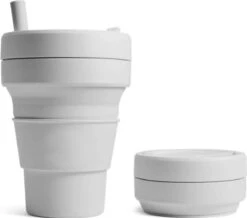 Koffiebeker - Reisbeker - Siliconen Beker - Opvouwbaar - Zwart - Drinkbeker - To Go -Serviesselectie Winkel 1200x1059 1