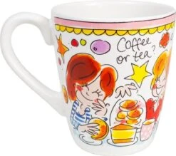 Blond Amsterdam Even Bijkletsen Mok 350 Ml - Roze Rand -Serviesselectie Winkel 1200x1064 2