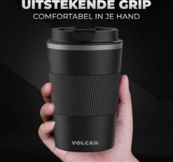 Volcan RVS Koffiebeker To Go Met Sleeve - Thermosbeker - Theebeker - Coffee - Zwart 17 Volcan RVS Koffiebeker To Go Met Sleeve - Thermosbeker - Theebeker - Coffee - Zwart -Serviesselectie Winkel 1200x1125 3