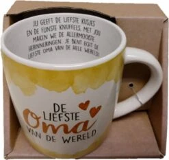 Enjoy Mok - De Liefste Oma Van De Wereld - Met Binnen Tekst - Koffie Mok - Beker - Moederdag - Liefde - Verjaardagscadeau -Serviesselectie Winkel 1200x1132 1