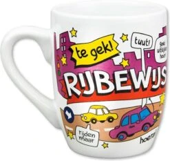 Paper Dreams Mok Cartoon-stijl Rijbewijs Keramiek 325ml Rood/wit -Serviesselectie Winkel 1200x1134 4