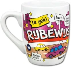Paper Dreams Mok Cartoon-stijl Rijbewijs Keramiek 325ml Rood/wit -Serviesselectie Winkel 1200x1135 1