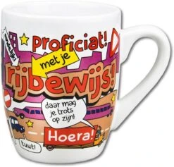 Paper Dreams Mok Cartoon-stijl Rijbewijs Keramiek 325ml Rood/wit -Serviesselectie Winkel 1200x1149 3
