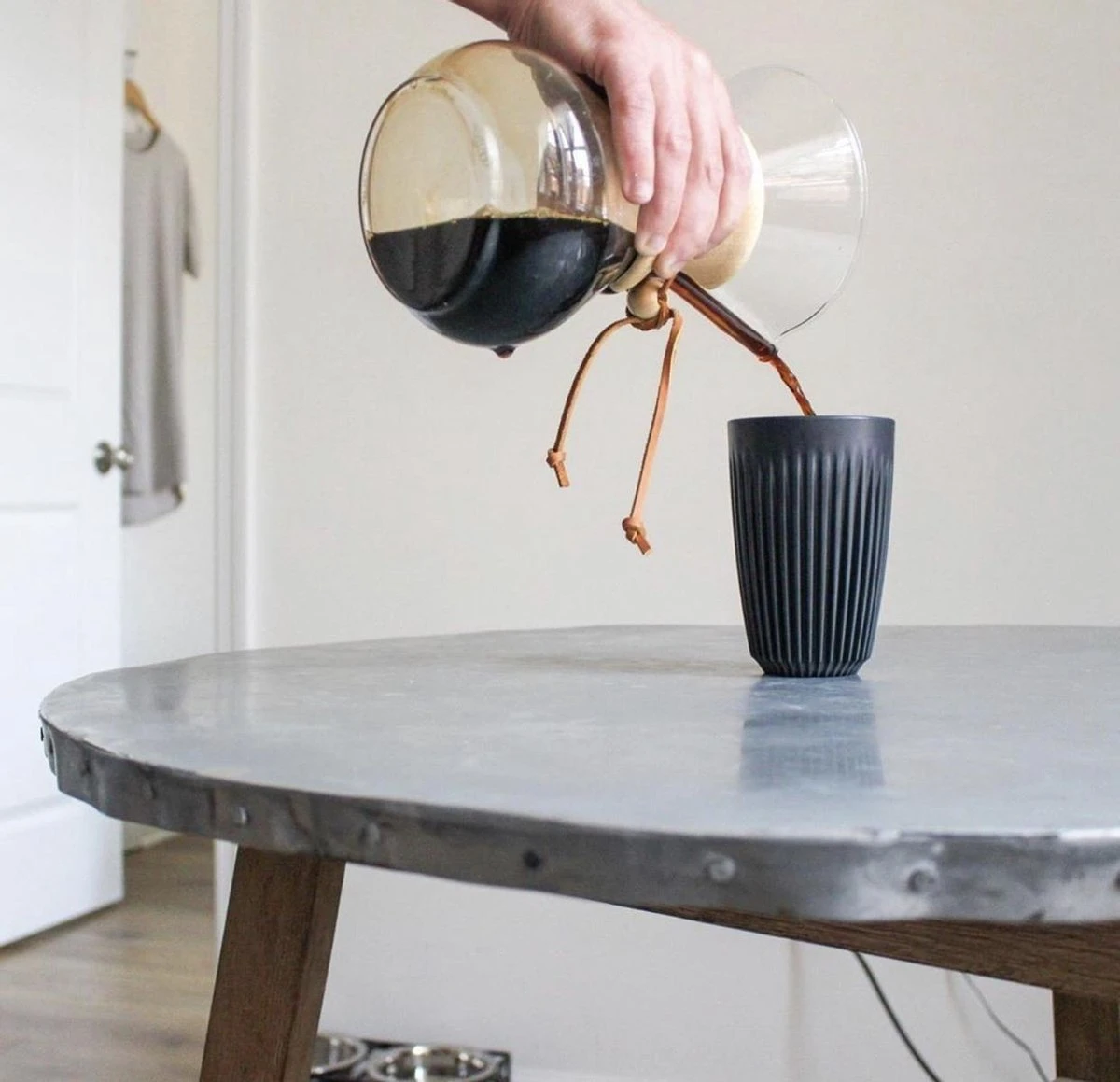 HuskeeCup & Deksel - Koffiebeker - Large - 12oz/36cl - Charcoal 2 HuskeeCup & Deksel - Koffiebeker - Large - 12oz/36cl - Charcoal - Afbeelding 2