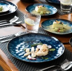 Serviesset 8 Personen - 24 Delig - Handgemaakt - Blauw -Serviesselectie Winkel 1200x1185 1