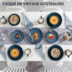 Serviesset – 16 Delig – 4 Persoons – Porselein - Luxe - Blauw -Serviesselectie Winkel 1200x1189