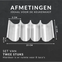 Keufens Taco Houder - Set Van 2 - Tacohouder - Tortilla Houder - Taco Standaard - Taco Houder Ovenbestendig - Taco Houders - Wrap Houder 6 Keufens Taco Houder - Set Van 2 - Tacohouder - Tortilla Houder - Taco Standaard - Taco Houder Ovenbestendig - Taco Houders - Wrap Houder -Serviesselectie Winkel 1200x1196 10