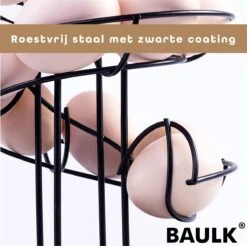 Eiermand – Eierrek – Eierhouder – Eieren – 360° - Zwart - Pasen - 39 Eieren - BAULK® -Serviesselectie Winkel 1200x1197 14