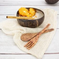 Ecowize Coconut Bowls (Set Van 3) - Kokosnoot Kom & Schaal - Met 3 Lepels, 3 Vorken En 8 Bamboe Rietjes - Zero Waste & Herbruikbaar - Duurzaam Cadeau 13 Ecowize Coconut Bowls (Set Van 3) - Kokosnoot Kom & Schaal - Met 3 Lepels, 3 Vorken En 8 Bamboe Rietjes - Zero Waste & Herbruikbaar - Duurzaam Cadeau -Serviesselectie Winkel 1200x1198 13