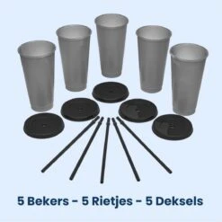 Herbruikbare Bekers Met Rietje En Deksel Van Plastic – Starbucks Design – Drinkbekers Met Rietje – Kleur Veranderende Beker -Serviesselectie Winkel 1200x1198 25