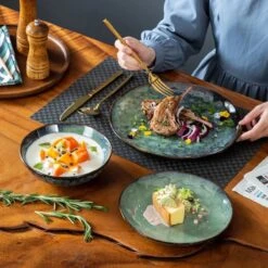 Serviesset 8 Personen - 24 Delig - Handgemaakt Keramiek - Vancasso Groen -Serviesselectie Winkel 1200x1200 100