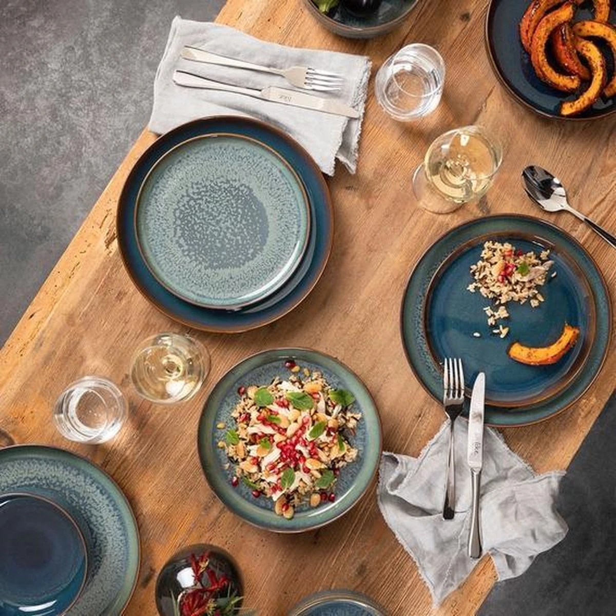 Villeroy & Boch Serviesset Crafted Breeze Grijsblauw 6-Delig 2 Villeroy & Boch Serviesset Crafted Breeze Grijsblauw 6-Delig - Afbeelding 2