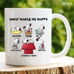 What Makes Snoopy Mok - Peanuts - Grappige Cadeautjes - Valentijn Cadeautje Voor Hem - Valentijn Cadeautje Voor Haar - Moederdag Cadeau - Valentijdag Cadeau - Cadeau Voor Vrouw - Mokken En Bekers - Cadeau Voor Moeder - Mama Cadeau - Koffiemok