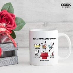 What Makes Snoopy Mok - Peanuts - Grappige Cadeautjes - Valentijn Cadeautje Voor Hem - Valentijn Cadeautje Voor Haar - Moederdag Cadeau - Valentijdag Cadeau - Cadeau Voor Vrouw - Mokken En Bekers - Cadeau Voor Moeder - Mama Cadeau - Koffiemok -Serviesselectie Winkel 1200x1200 174