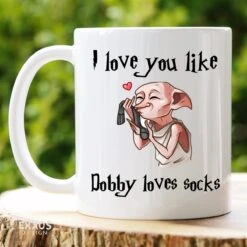 Harry Potter Dobby Mok - Harry Potter - Cadeau Voor Vrouw - Koffiemok - Grappige Cadeaus - Cadeau Voor Man - Kado Man - Kado Vrouw - Valentijn Cadeautje Voor Haar - Mokken En Bekers - Verjaardag Cadeau - Koffiekopjes - Mok Met Tekst