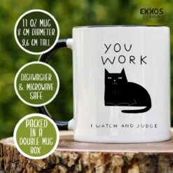 I Work Hard Kat Mok - Katten - Juf Cadeau - Meester Cadeau - Verjaardagscadeau - Cadeau - Verjaardag Cadeau Man - Cadeau Voor Man - Cadeau Voor Vrouw - Mokken - Theeglazen - Koffiekopjes -Serviesselectie Winkel 1200x1200 229