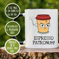 Haryy Potter Espresso Patronum Mok - Harry Potter - Grappige Cadeaus - Verjaardag Cadeau - Cadeau Voor Man - Cadeau Voor Vrouw - Mok Met Tekst - Mokken - Best Cadeautjes - Thee Glazen - Koffie Mok -Serviesselectie Winkel 1200x1200 263