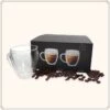 OTIX Dubbelwandige Koffieglazen - Koffiekopjes - 180 Ml - Set Van 4 - Transparant - Latte Macchiato Glazen