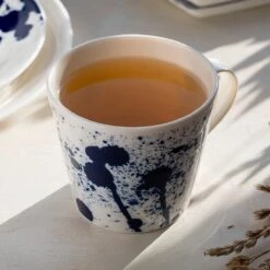 Royal Doulton Pacific - 6x Mok / Beker - Porselein - Wit / Blauw - 450 Ml - Set Van 6 Mokken -Serviesselectie Winkel 1200x1200 359