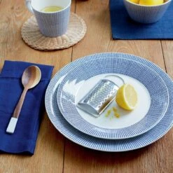 Royal Doulton Pacific - 6x Mok / Beker - Porselein - Wit / Blauw - 450 Ml - Set Van 6 Mokken -Serviesselectie Winkel 1200x1200 360