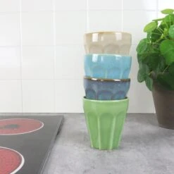 Orange85 Cappuccino Mokken - 4 Stuks - 250 Ml - Porselein - Hittebestendig - Keuken - Accessoires - Cappuccino Glazen - Cappuccino Kopjes - Latte Macchiato Glazen -Serviesselectie Winkel 1200x1200 368