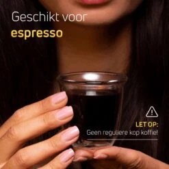 Dubbelwandige ESPRESSO Glazen Van Borosilicaat - Warme En Koude Dranken Kopjes - 70 ML - Set Van 4 -Serviesselectie Winkel 1200x1200 379