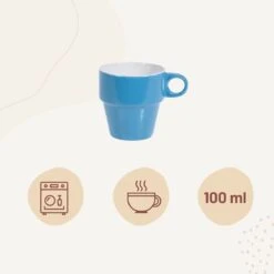 Orange85 Koffiekopjes - Met Houder - Set Van 6 - Gekleurd - 300 Ml - Keramiek -Serviesselectie Winkel 1200x1200 393