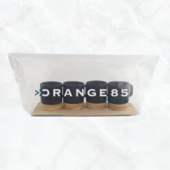 Orange85 Espresso Kopjes - Zwart - Set Van 4 - Met Bamboe Onderzetter - Met Oor - Koffiekopjes -Serviesselectie Winkel 1200x1200 430