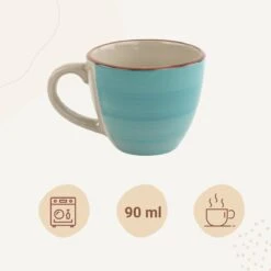 Orange85 Espresso Kopjes - Koffie - Set Van 6 - Meerdere Kleuren - 100 Ml - Aardewerk - Glazen - Met Oor - Koffiekopjes -Serviesselectie Winkel 1200x1200 433