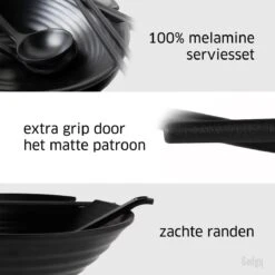 Gadgy Noodle Kom Set - 2 Kommen, 2 Paar Eetstokjes En 2 Lepels - Noodle Bowl - Japans Servies -Serviesselectie Winkel 1200x1200 474