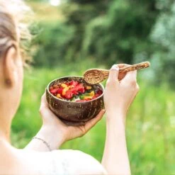 Ecowize Coconut Bowls (Set Van 3) - Kokosnoot Kom & Schaal - Met 3 Lepels, 3 Vorken En 8 Bamboe Rietjes - Zero Waste & Herbruikbaar - Duurzaam Cadeau 14 Ecowize Coconut Bowls (Set Van 3) - Kokosnoot Kom & Schaal - Met 3 Lepels, 3 Vorken En 8 Bamboe Rietjes - Zero Waste & Herbruikbaar - Duurzaam Cadeau -Serviesselectie Winkel 1200x1200 483
