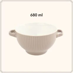 OTIX Soepkommen - Set Van 6 - Met Oor - Stapelbaar - Aardewerk - 680 Ml - 6 Kleuren -Serviesselectie Winkel 1200x1200 501